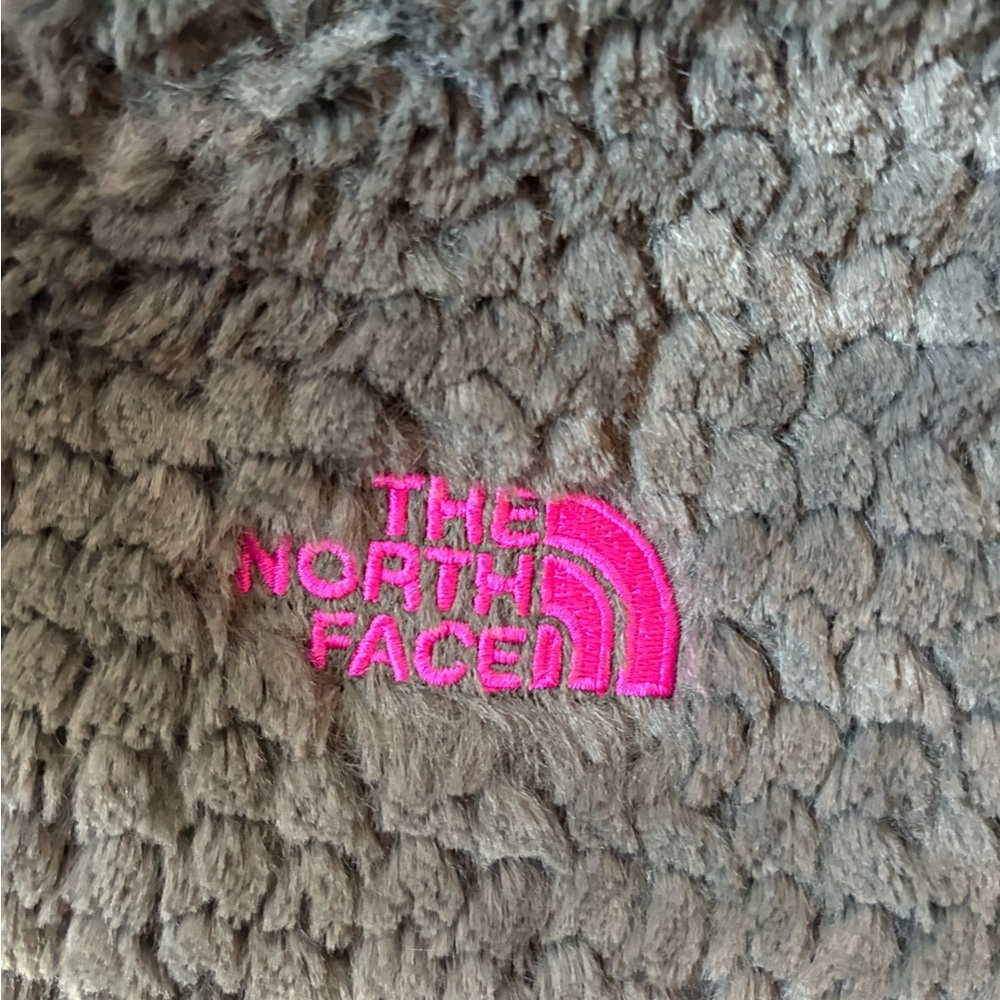 The North Face Girls Youth Large 14/16 Laurel Gray Fleece Jacket Pink Full Zip - Picture 4 of 8
